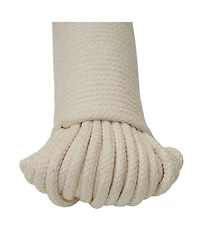 Household Essentials All-Purpose Cotton Clothesline Rope, 100, Off White