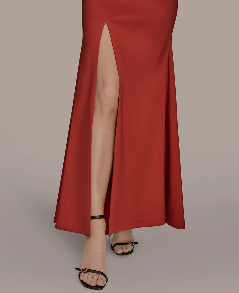 Donna Karan New York Women's One-Shoulder Maxi Dress