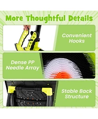 4-in-1 Throwing Target Game Set with Axes, Darts, Bow & Arrows for Kids and Adults