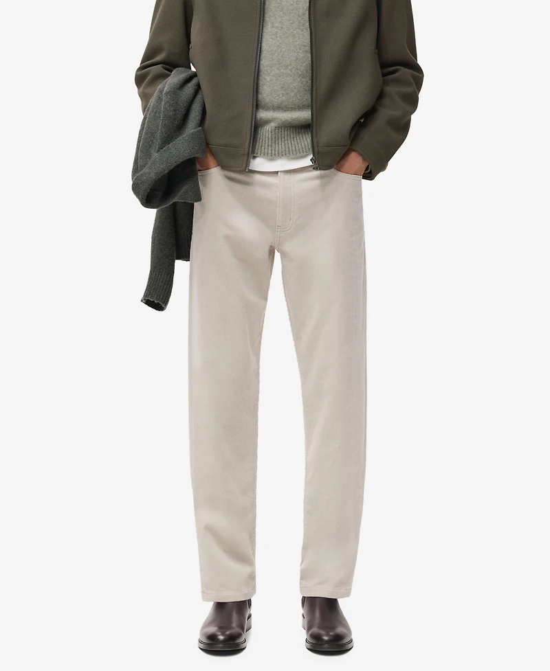 Mango Men's Corduroy Regular-Fit Pants