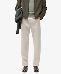 Mango Men's Corduroy Regular-Fit Pants