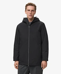 Mango Men's Water-Repellent Hooded Parka