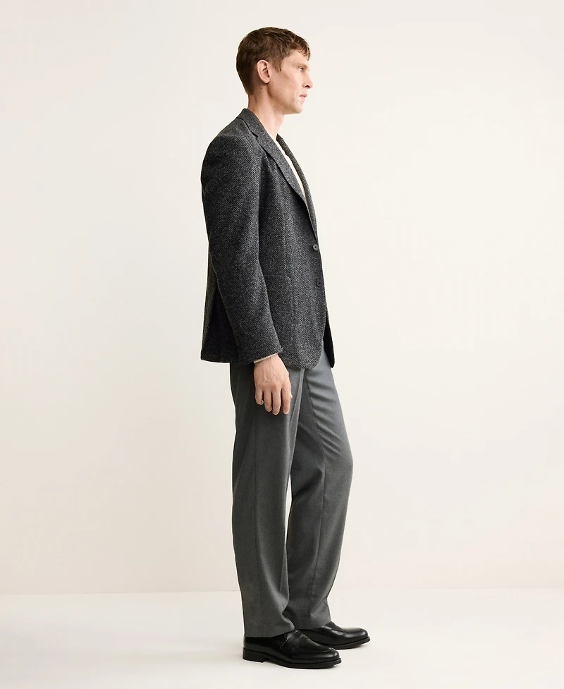 Mango Men's Slim Fit Wool Blend Blazer