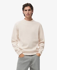 Mango Men's Regular-Fit Knitted Sweatshirt