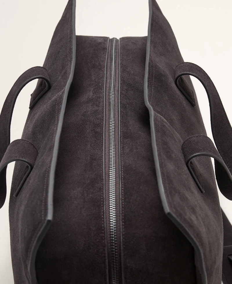 Mango Men's Leather Shoulder Strap Bag