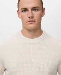 Mango Men's Structured Knitted Sweater