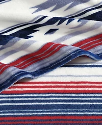 Wrangler Americana Printed Ultra Soft Plush Fleece Throw, 50" x 70"