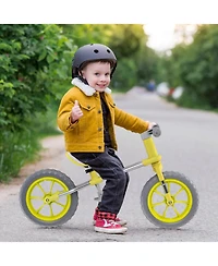 12 Inch Balance Bike with Adjustable Seat and Rotatable Handlebar