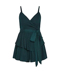 City Chic Women's Party Wrap Playsuit