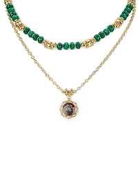 Patricia Nash Modular European Floral Tapestry Pendant Necklace