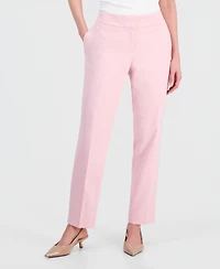 Kasper Women's Julia Stretch Crepe Mid-Rise Pants, Regular & Petite