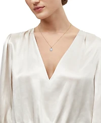 Grown With Love Certified Lab Diamond Pendant Necklace (1-1/2 ct. t.w.) 14K White Gold