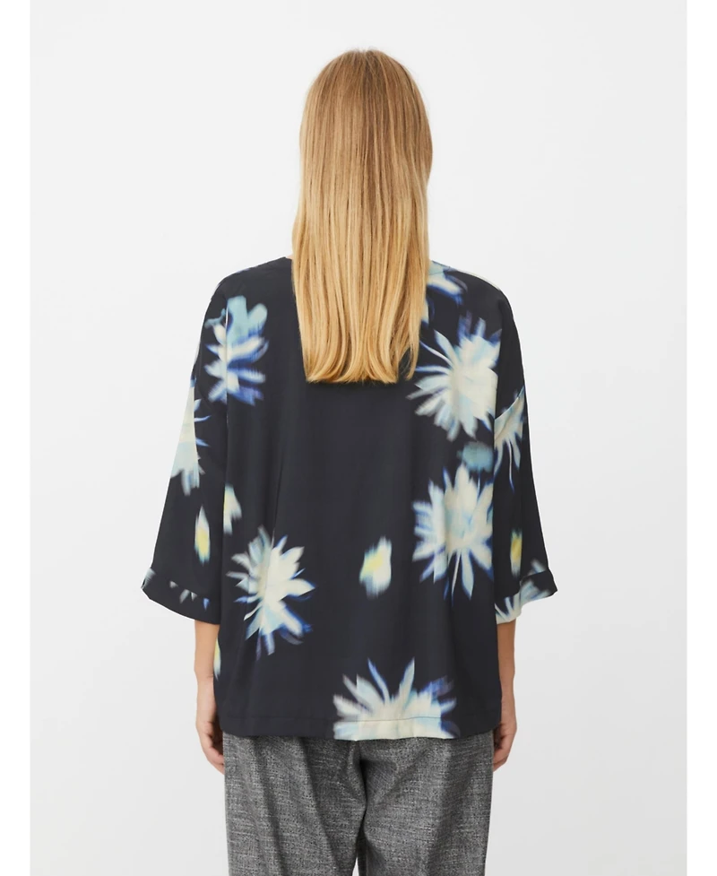 Masai Copenhagen Women's Becca 3/4 Sleeve Round Neck Blouse