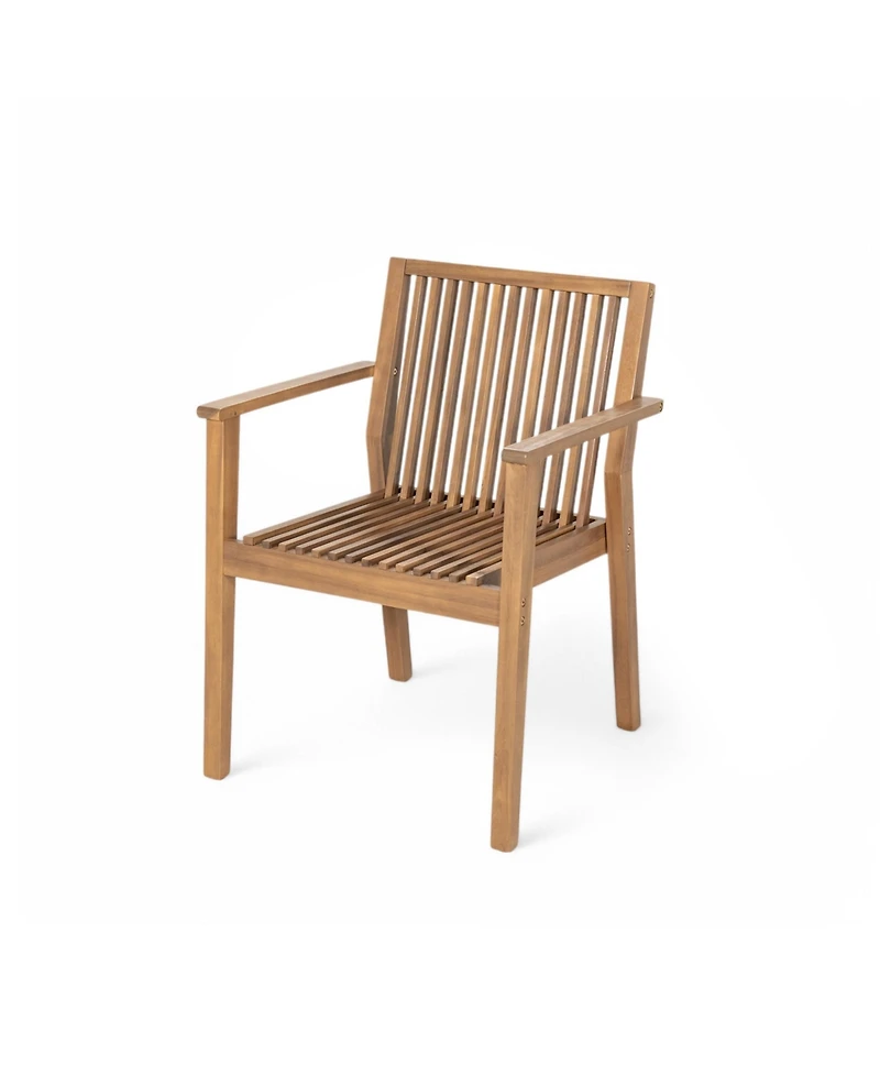 Streamdale Furniture Acacia Wood Patio Dining Chairs