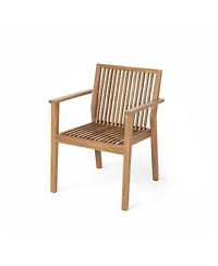 Streamdale Furniture Acacia Wood Patio Dining Chairs