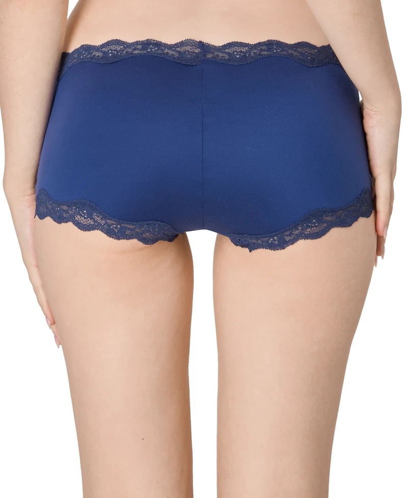 Maidenform Women's Everyday Pretty Lace Mid Rise Boyshort Panty