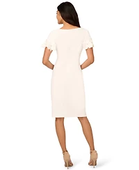 Adrianna Papell Women's Embellished-Sleeve Sheath Dress