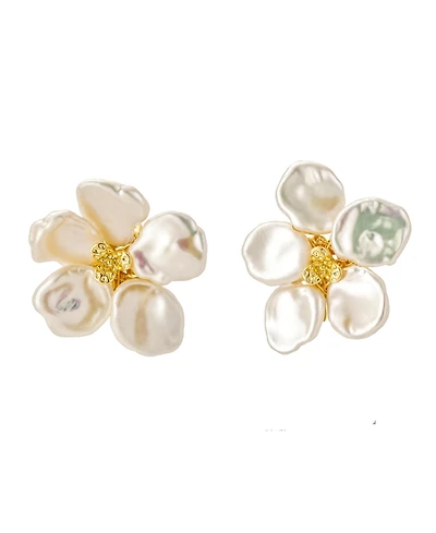 Untamed Petals Elodie Baroque Stud Earrings