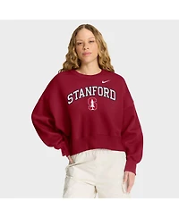 Nike Women's Cardinal Stanford Cardinal Oversized Phoenix Arch Pullover Sweatshirt