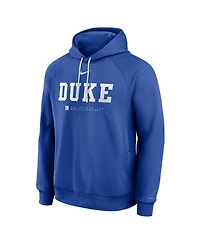 Nike Men's Royal Duke Blue Devils 2025 Courtside Basketball Practice Raglan Dri-fit Hoodie