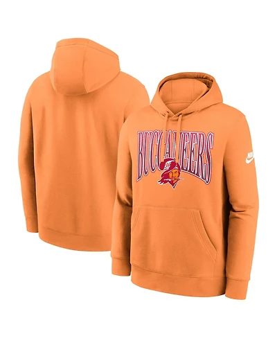 Nike Men's Orange Tampa Bay Buccaneers Full Blitz Club Fleece Pullover Sweatshirt Hoodie