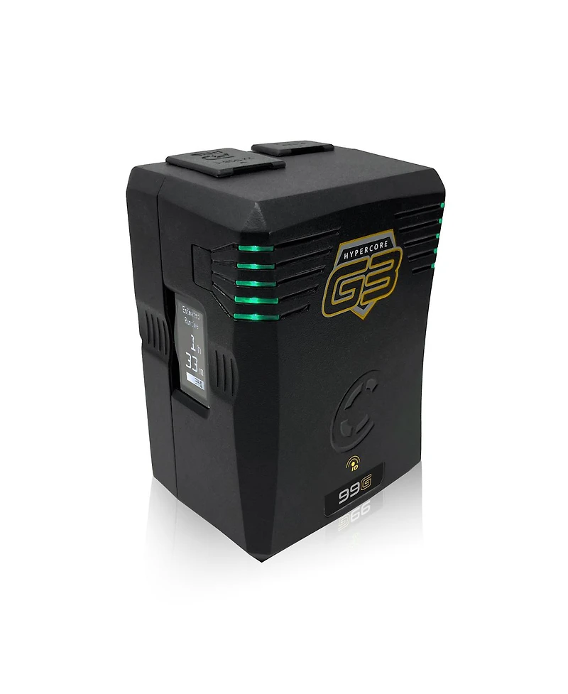 Core Swx HyperCore G3 99Wh 14.4V Smart Battery Pack, Gold Mount, Bundle with Gpm-X2A Super Compact 3-Stud Gold-Mount Fast Charger