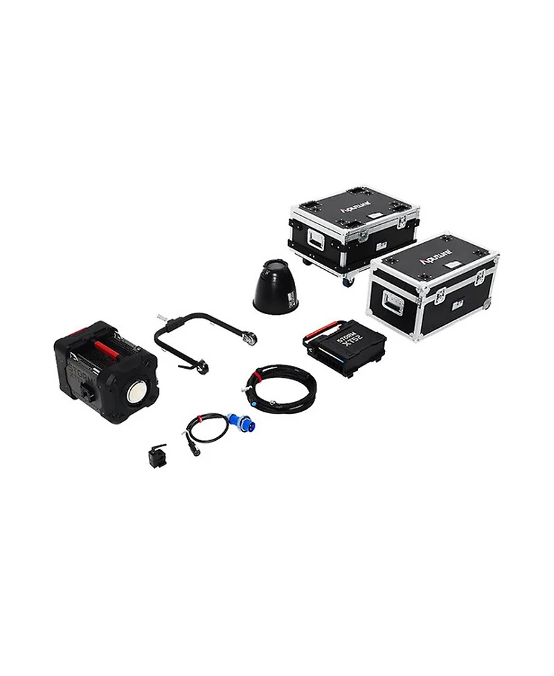 Aputure Storm XT52 5200W Point Source Blair Led Light with Dual Flight Case Kit, Bare Leads