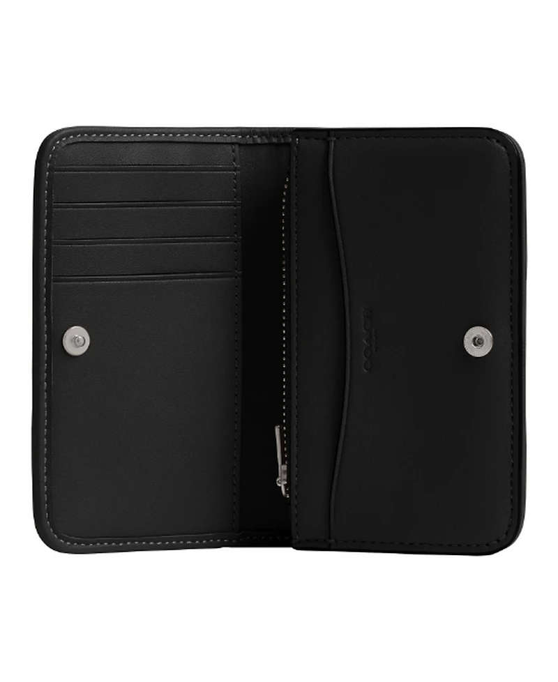 Coach Women's Crystal Signature Jacquard Essential Slim Card Case