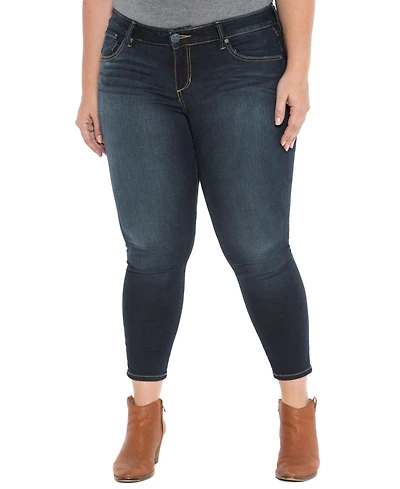 Slink Jeans Women's Denim High Rise Ankle Skinny 27" inseam - Summer