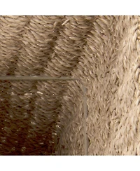 Household Essentials Wicker Stair Basket with Handles, Natural