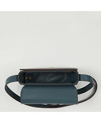 Small Leather Saddle Crossbody Bag