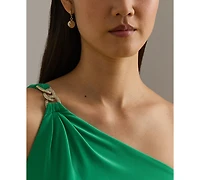 Lauren Ralph Women's Jersey One-Shoulder Gown