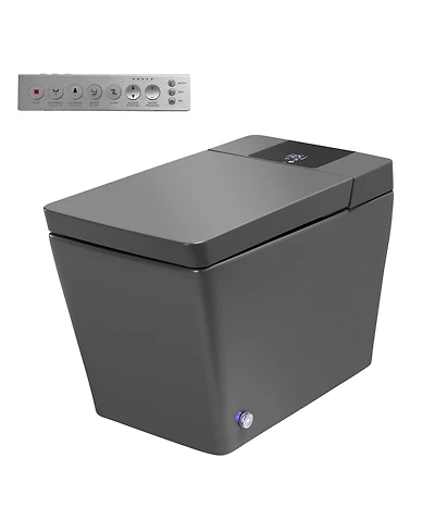 Casainc Smart One-Piece Bathroom Fixture With Heated Seat, Auto Flush, Wash, Dryer And Digital Display