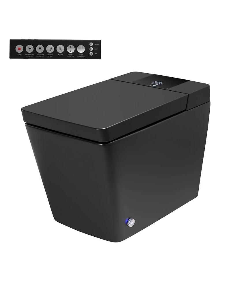 Casainc Smart One-Piece Bathroom Fixture With Heated Seat, Auto Flush, Wash, Dryer And Digital Display