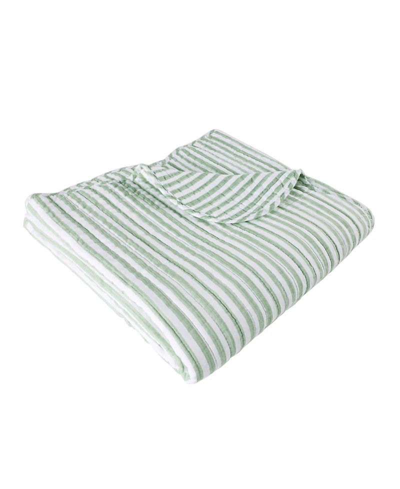 Levtex Martha Stripe Reversible Quilted Throw, 50" x 60"