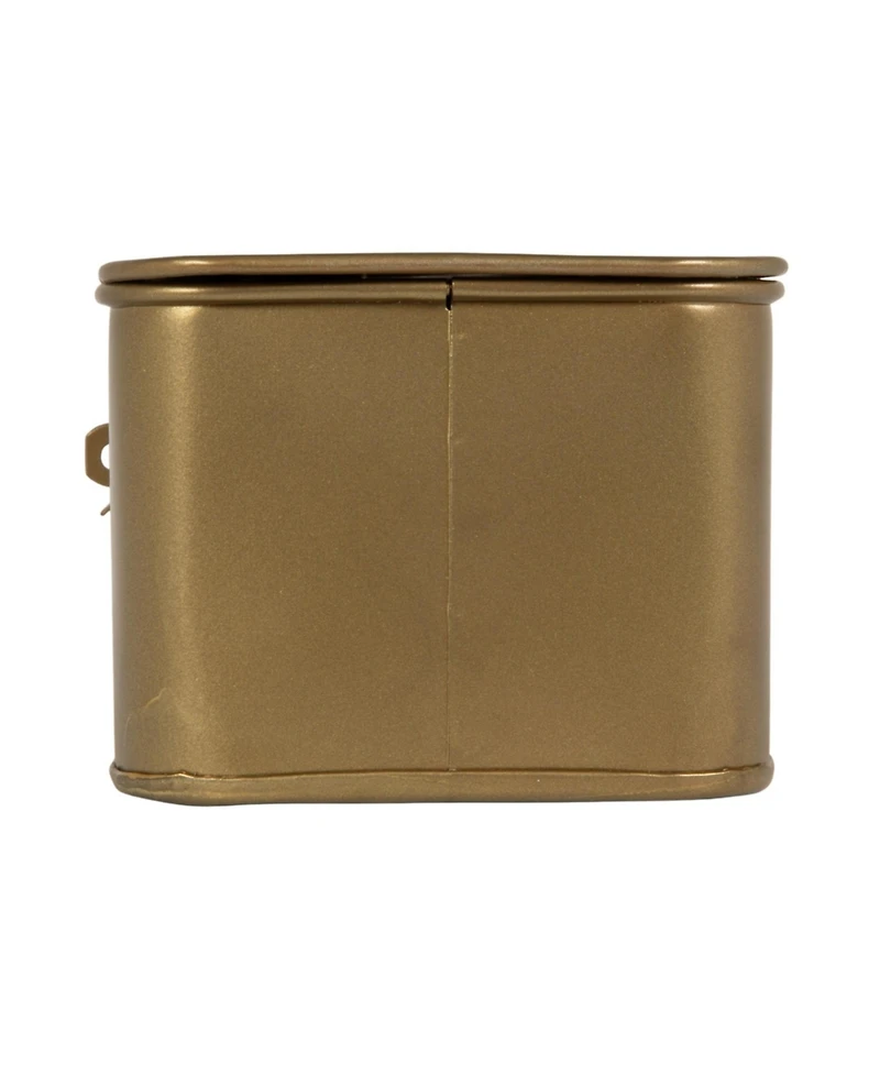 Storied Home Set of 3 Decorative Metal Storage Boxes with Lids