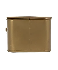 Storied Home Set of 3 Decorative Metal Storage Boxes with Lids