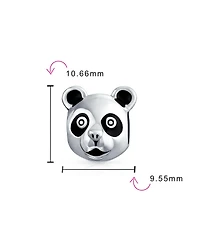 Bling Jewelry Two-Tone Sterling Silver Koala Panda Charm Bead Set of 2 Fits European Bracelet Jewelry