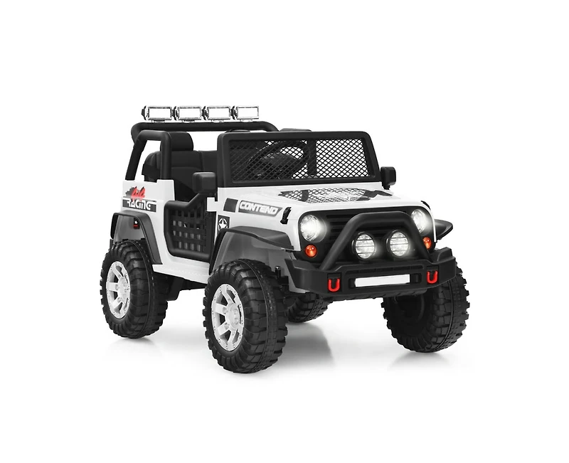 Sugift 12V Kids Electric Ride On Truck with Remote Control and Operation Lever