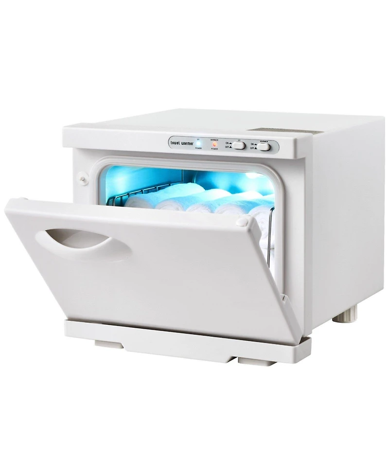 Ecooso Hot Towel Warmer, 8L Spa Hot Towel Warmer Cabinet, 2-in-1 Towel Warmer with Stainless Steel Rack