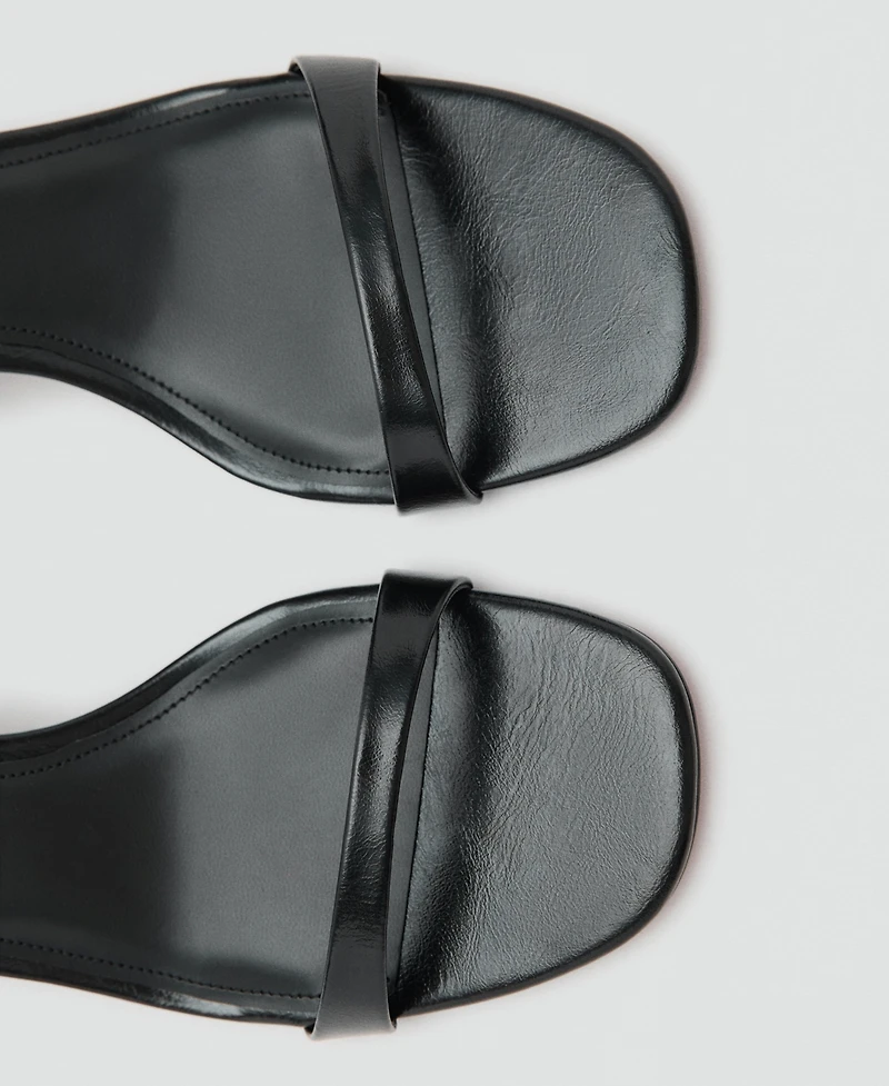 Mango Women's Block-Heel Strap Sandals