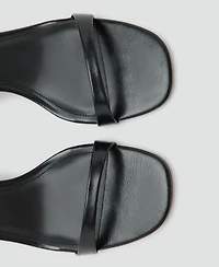 Mango Women's Block-Heel Strap Sandals