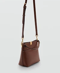 Mango Women's Metal Detail Bucket Bag