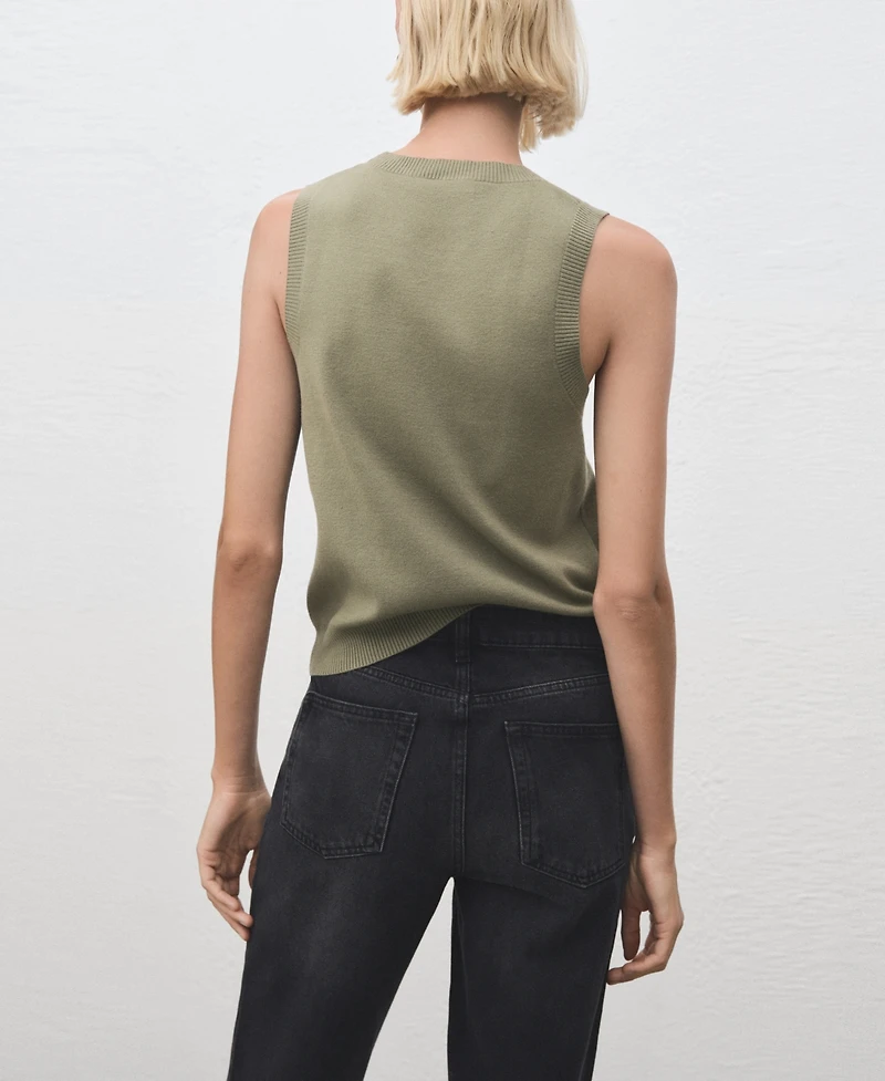 Mango Women's Knit Strap Top