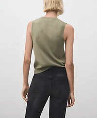 Mango Women's Knit Strap Top