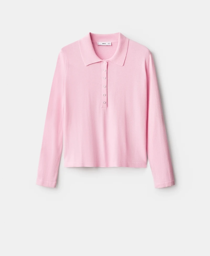 Mango Women's Long-Sleeved Polo-Neck Sweater
