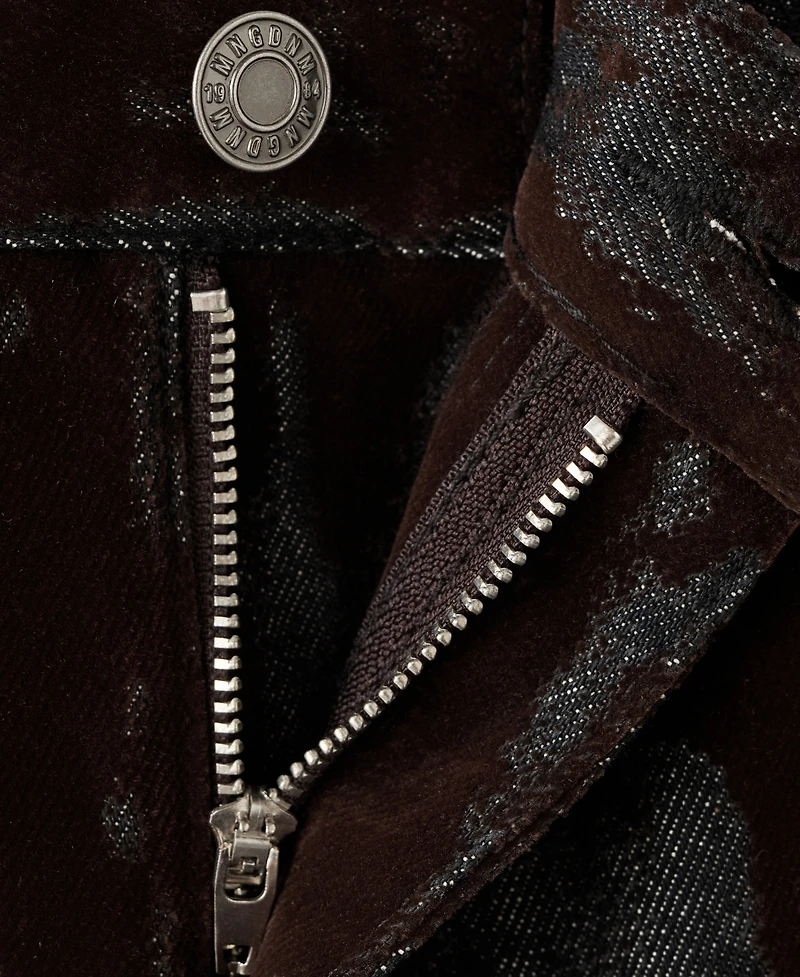 Mango Women's Wide-Leg Devore Jeans