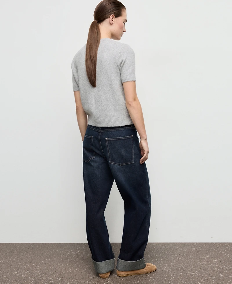 Mango Women's Short-Sleeved Knitted Sweater