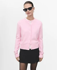 Mango Women's Knitted Button Cardigan