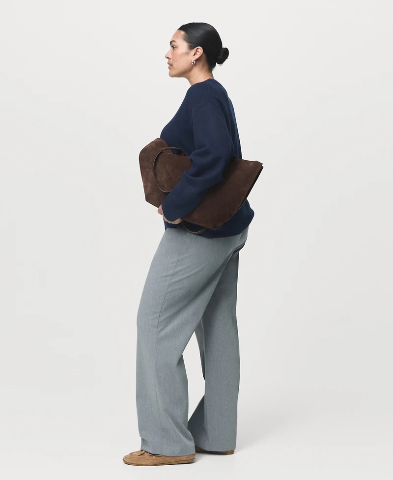 Mango Women's Round-Neck Knitted Sweater